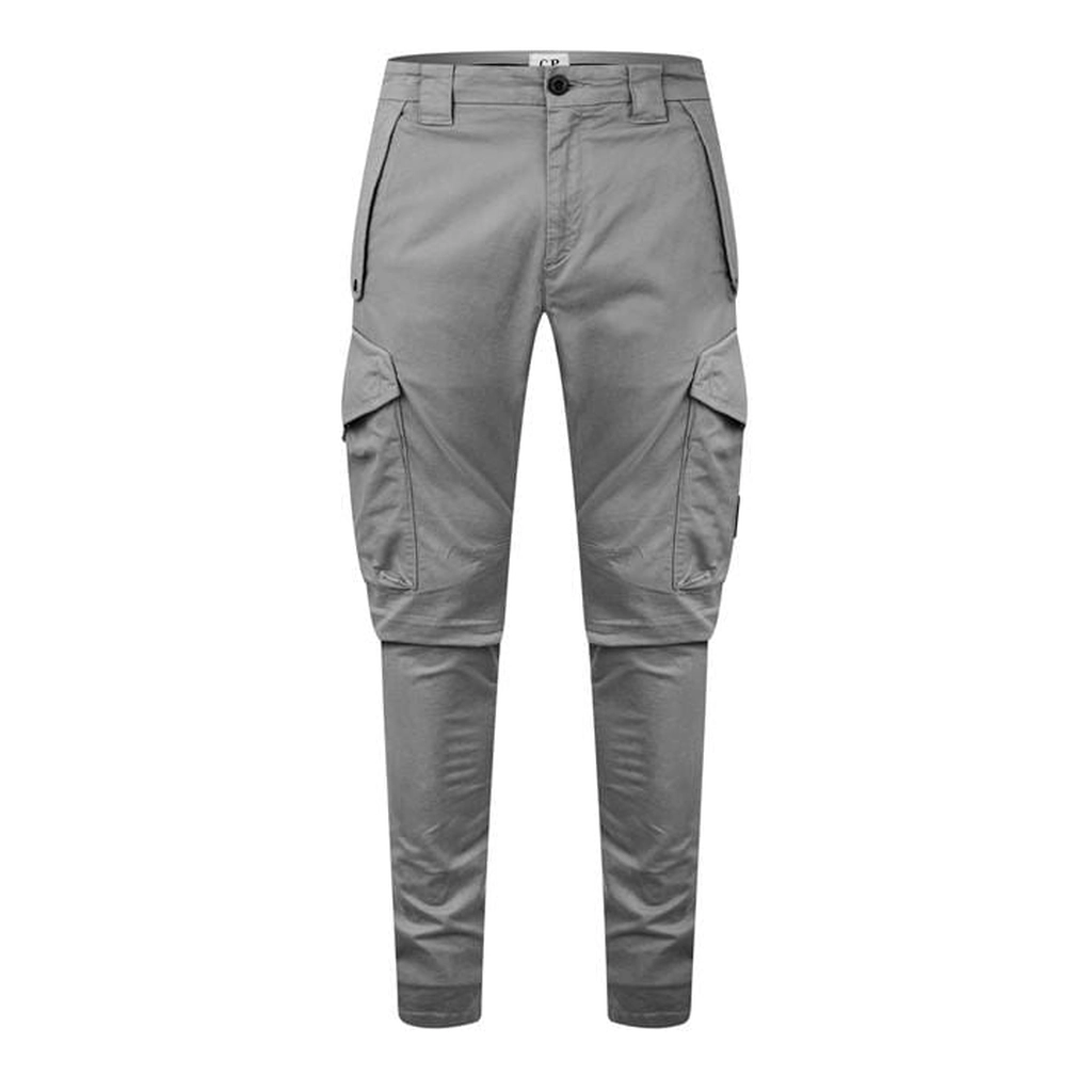 CP Company Men's Sateen Cargo Trousers - Grey